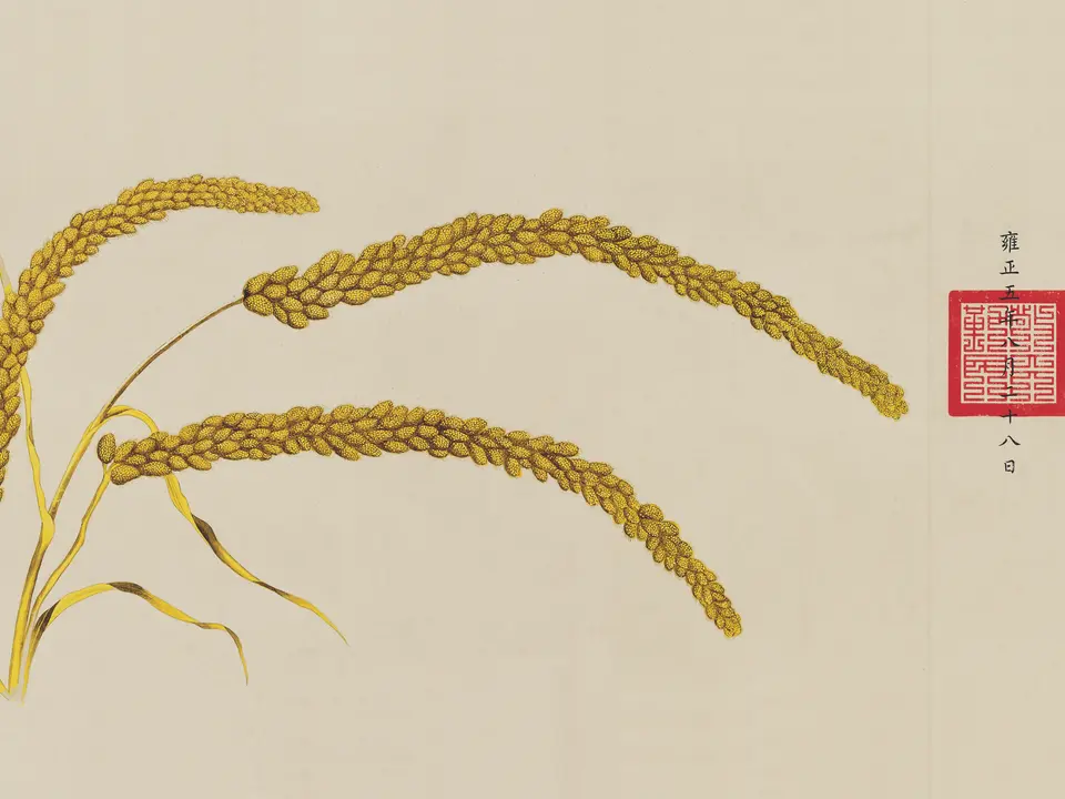 瑞谷图，作者郎世宁，1723年