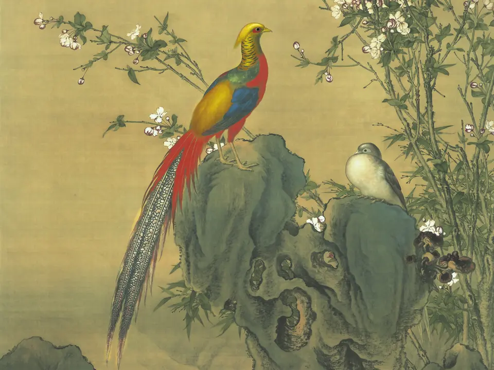 锦春图，作者郎世宁，约18世纪