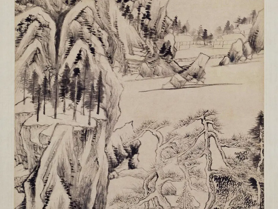 佘山游境图,作者董其昌