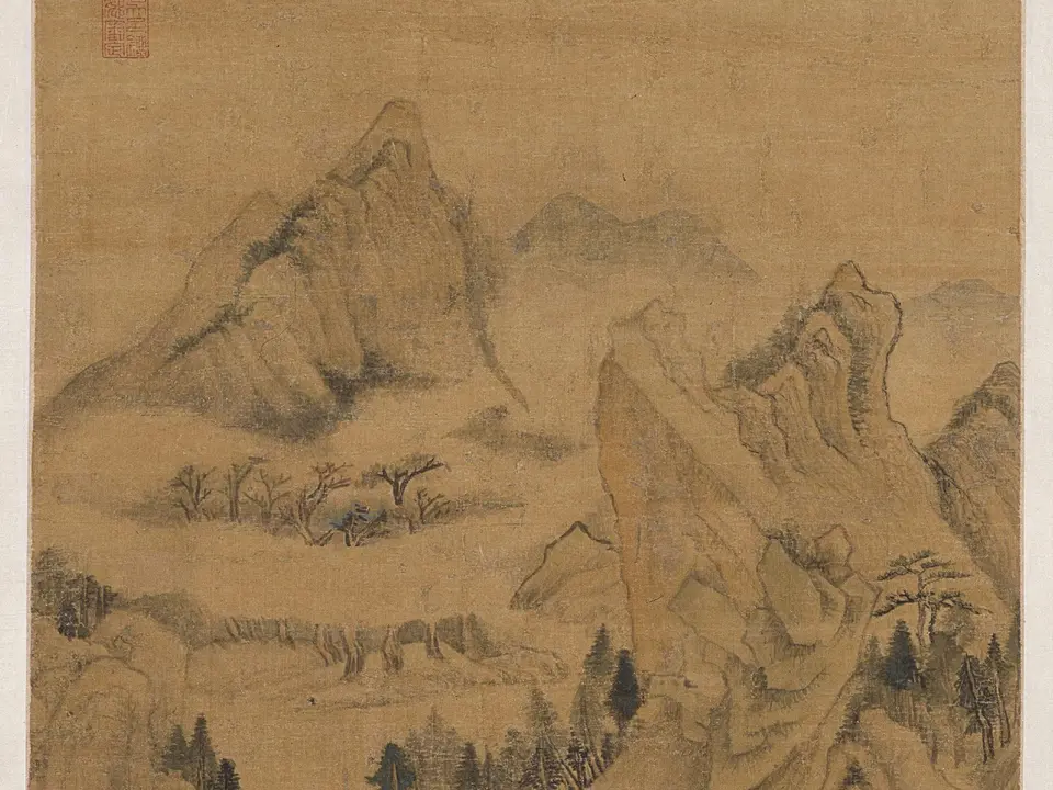 延陵村图轴,作者董其昌