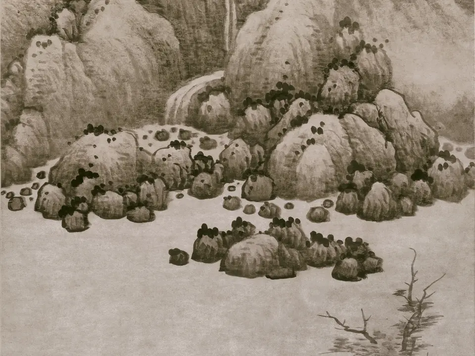 千岩万壑图，作者龚贤，约17世纪