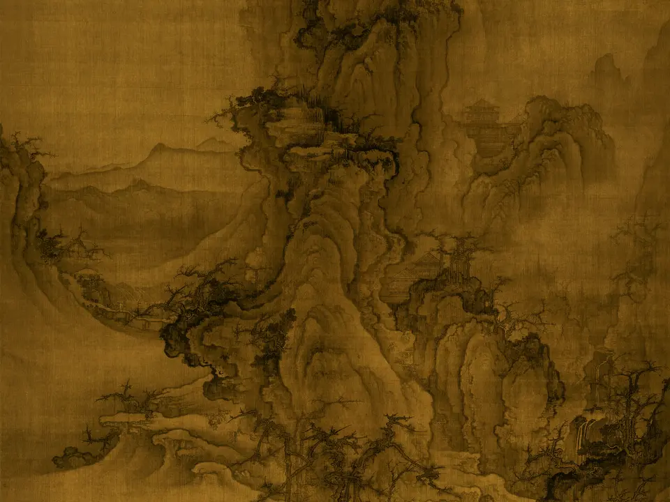 秋山行旅图，约11世纪