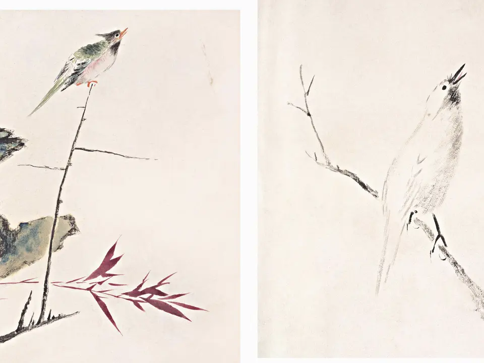 花鸟图,作者华嵒