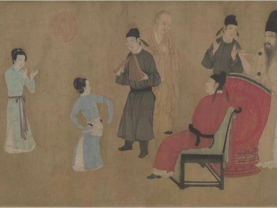 韩熙载夜宴图（宋摹本）观舞细节
