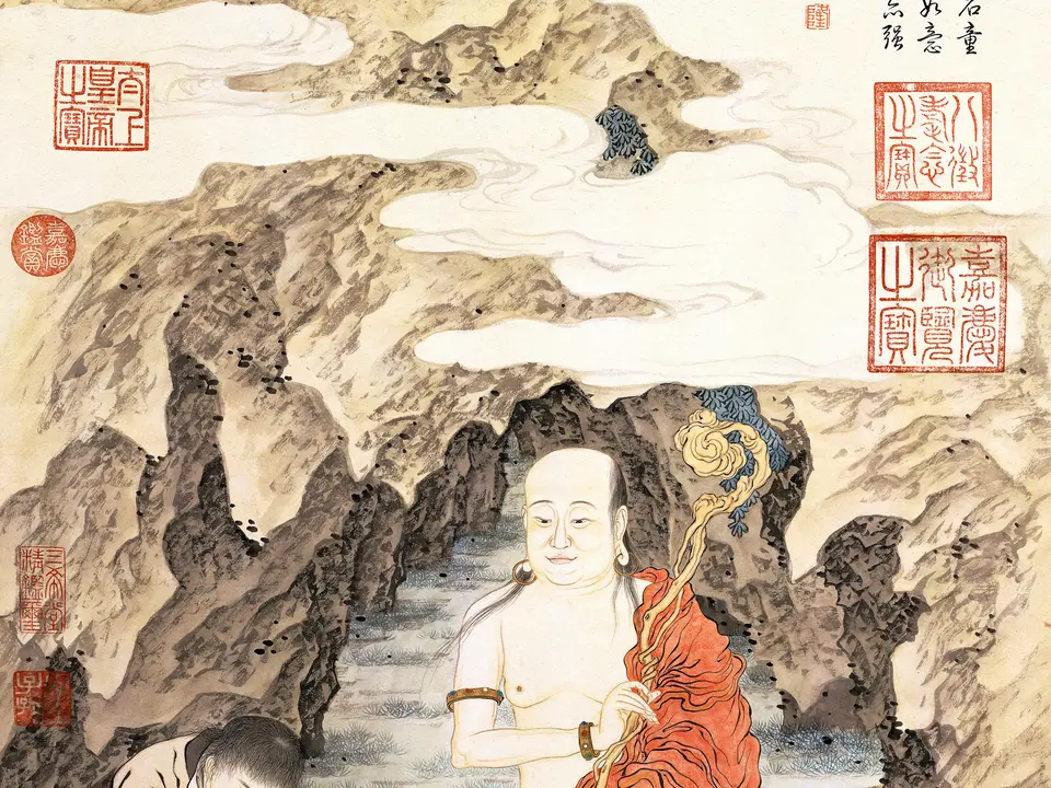 罗汉图，作者金廷标，未知