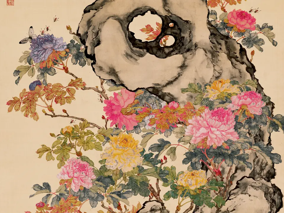 富贵白头图,作者居廉,19世纪
