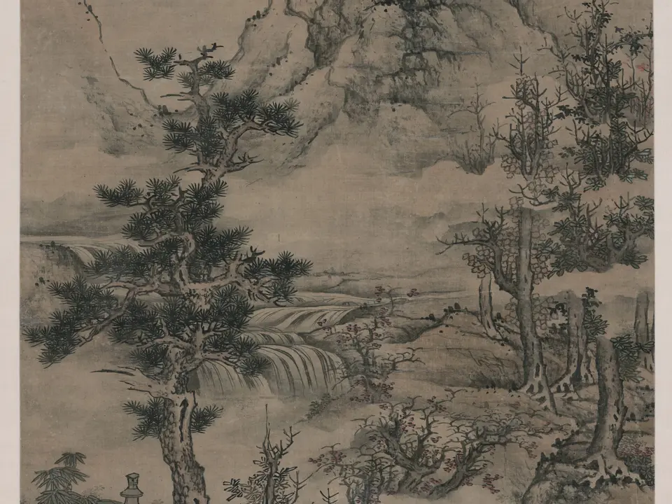 云壑高逸图,作者蓝瑛