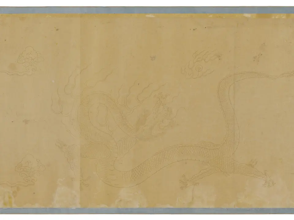 二郎神搜山图卷，16世纪