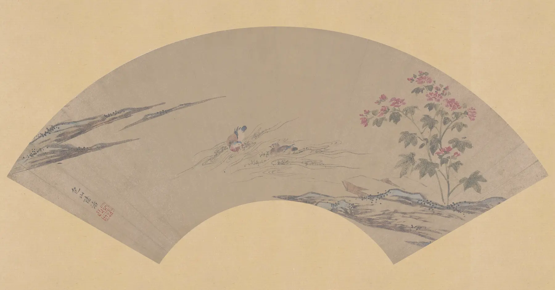 花鸟扇面