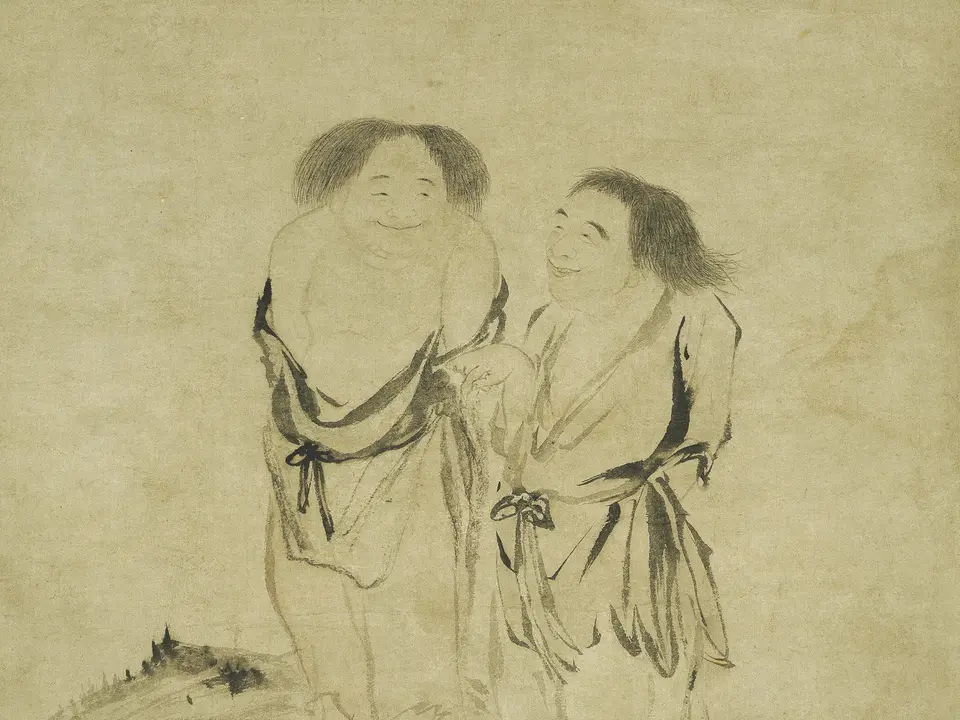 寒山拾得图
