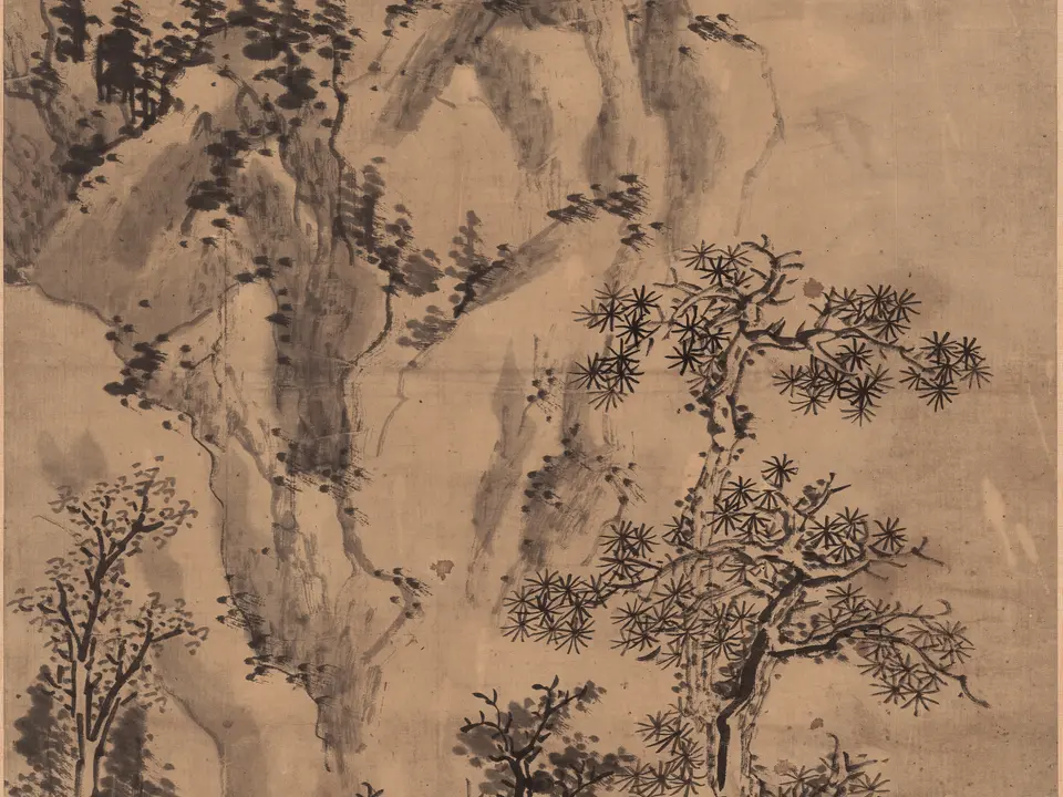 仿董源山水图