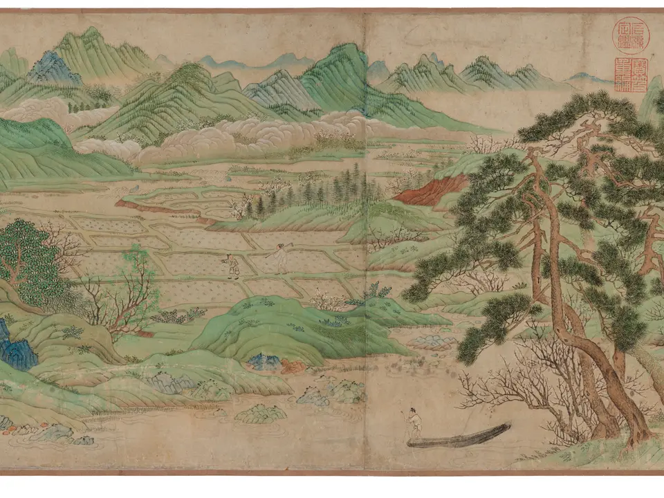 桃花源图,作者仇英,16世纪