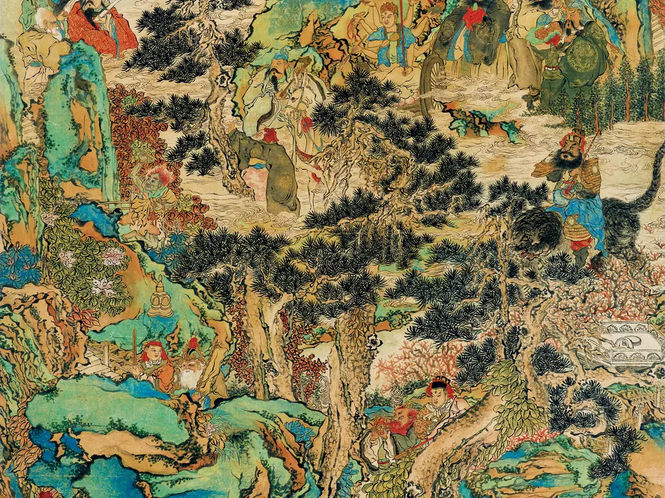 群仙图,作者任阜长