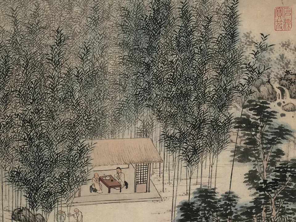 竹炉山房图,作者沈贞