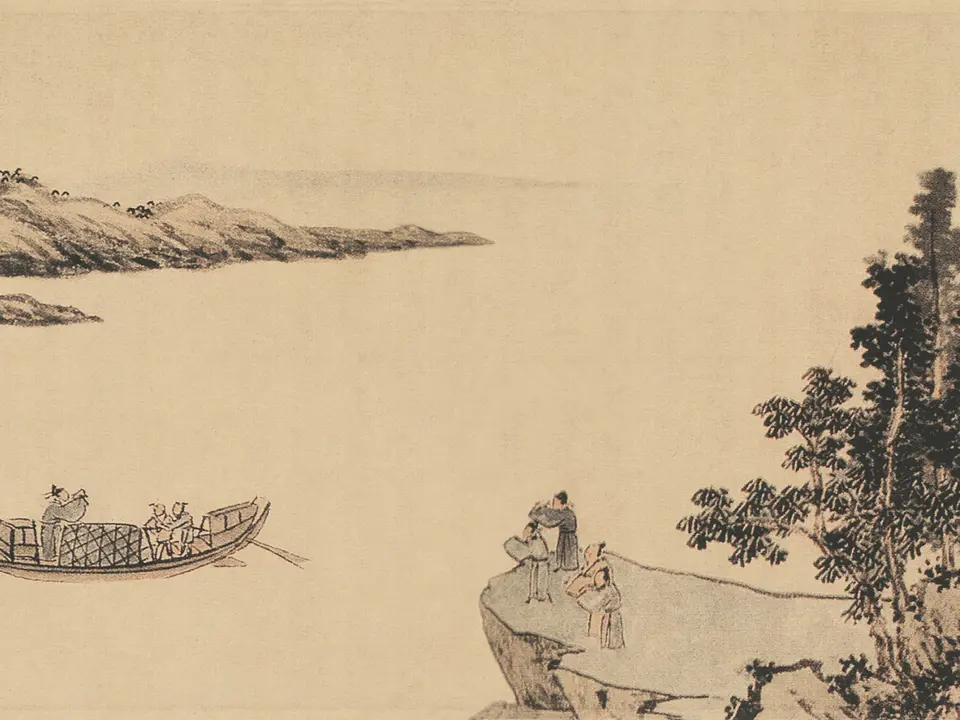 京江送别图,作者沈周