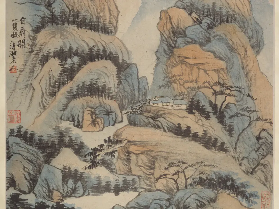 清湘老人自云荆开一支眼，未知