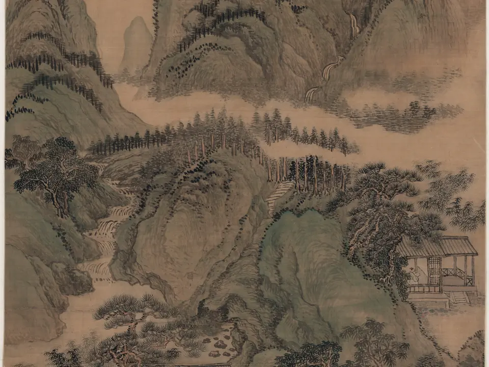 溪口白云图，作者王翚，未知