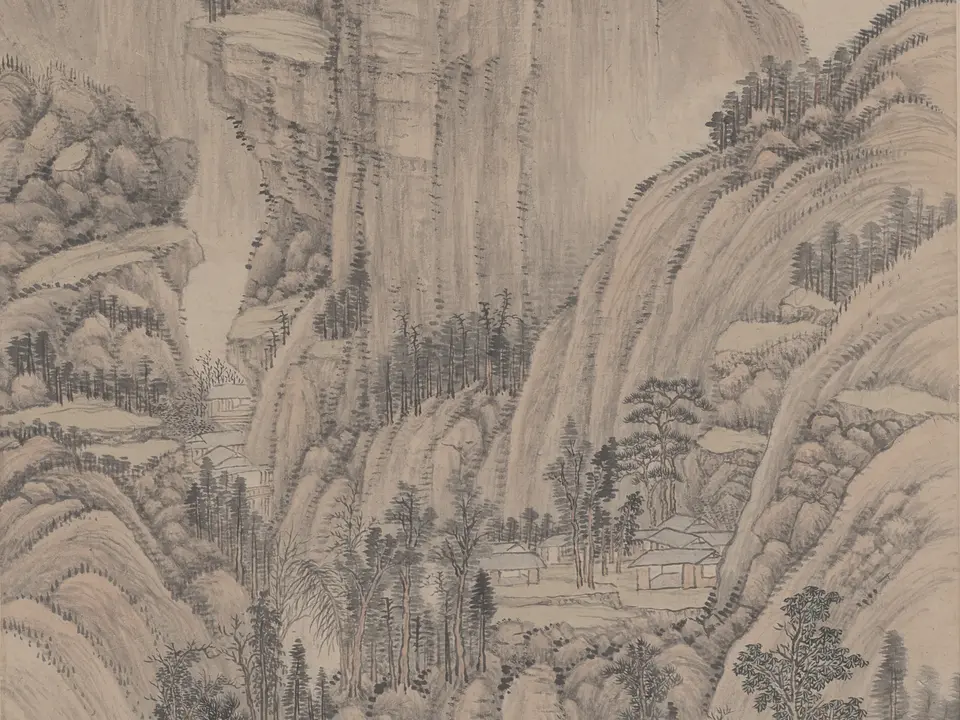 良常山馆图轴