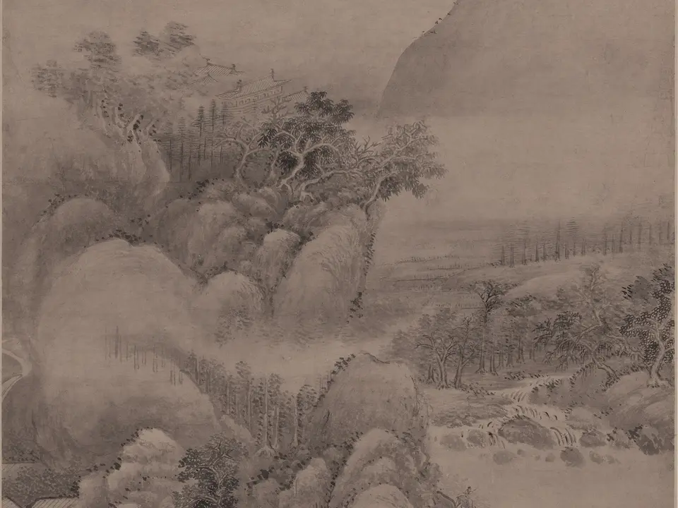 夏山烟雨图，作者王翚，未知