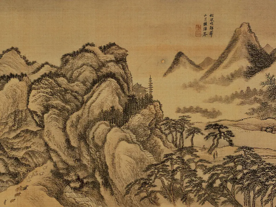 唐人诗意图卷,约17-18世纪
