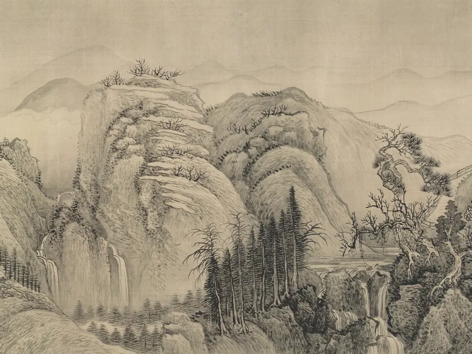 溪山行旅图卷,约17世纪末至18世纪初