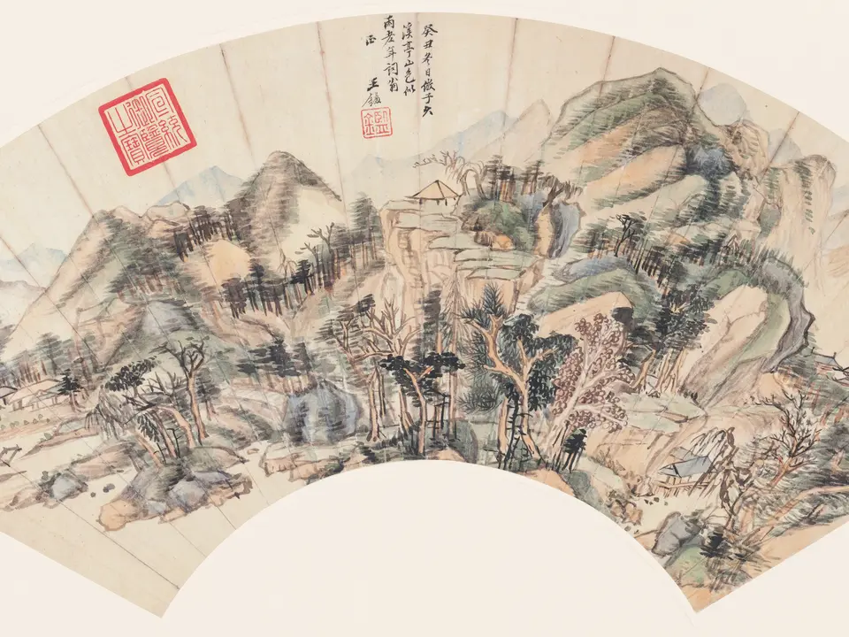 仿梅道人山水图