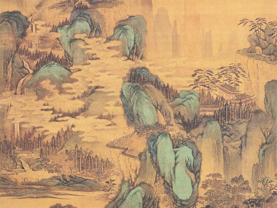 仿赵孟頫山水轴