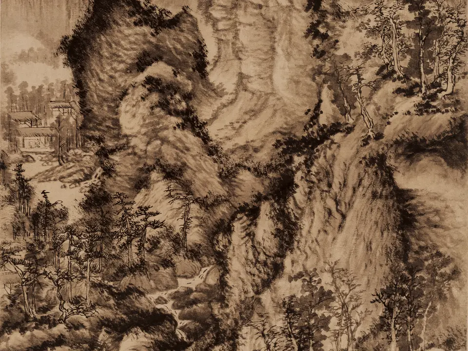 青卞隐居图，作者王蒙，1366年