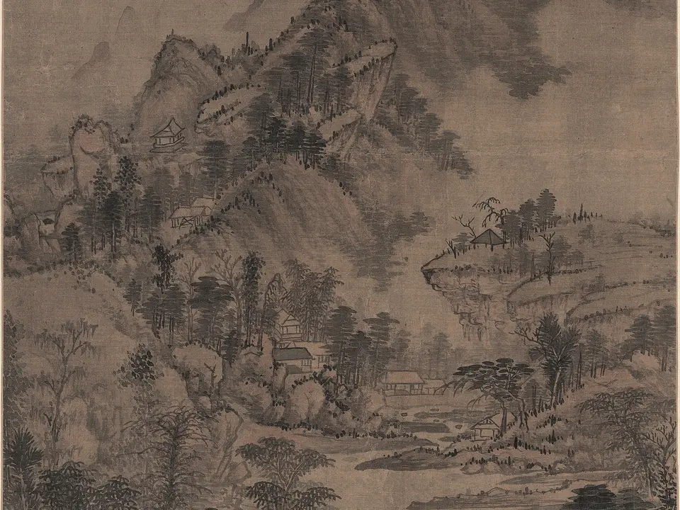 仿黄子久山水,17世纪
