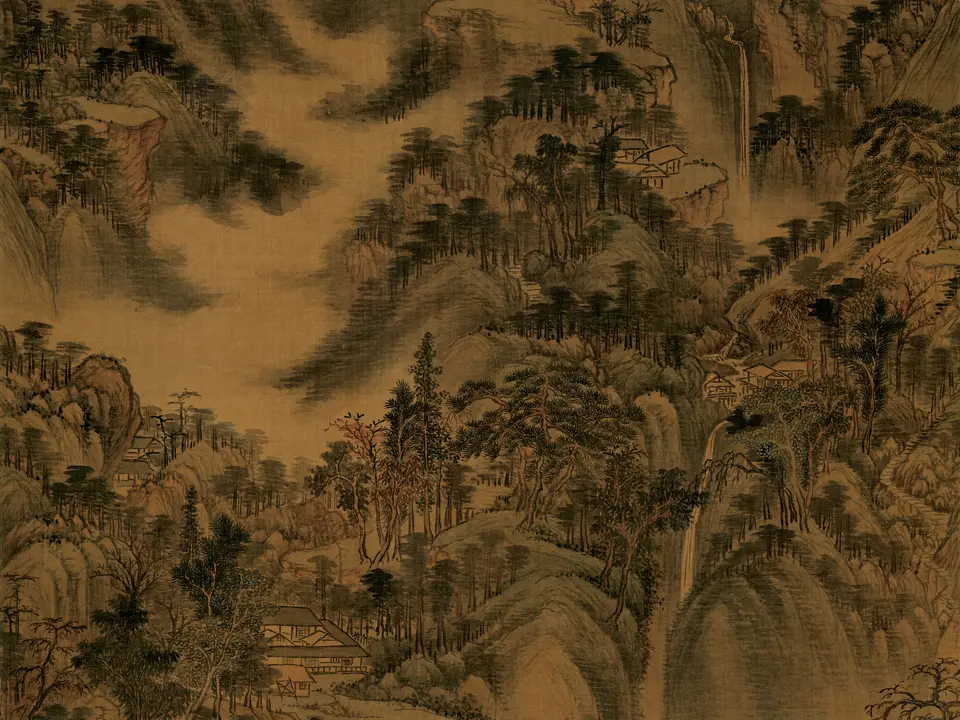南山积翠图,17世纪