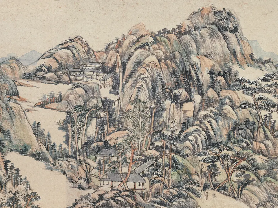 南山积翠图,作者王原祁,约1700年