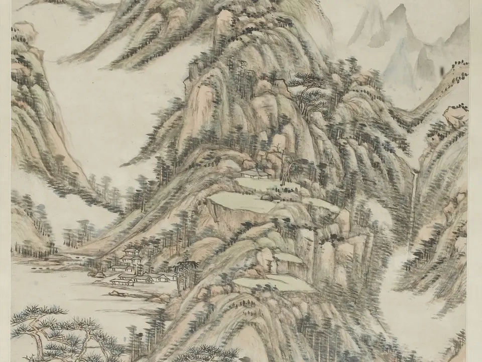 春崦翠霭图，约18世纪初