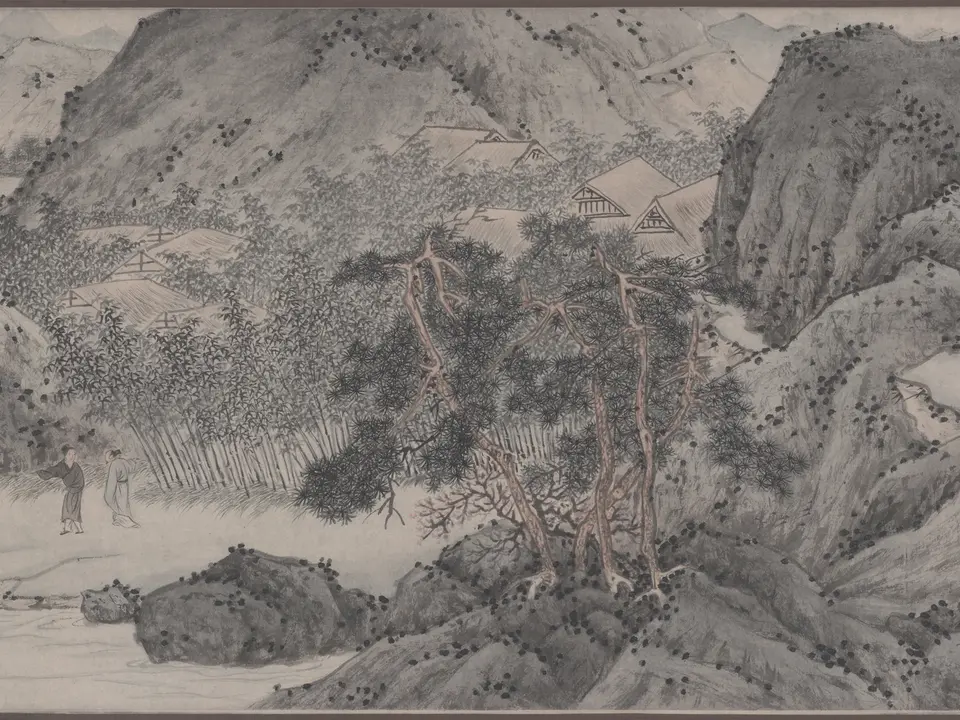 桃源问津图,作者文徵明,1554年