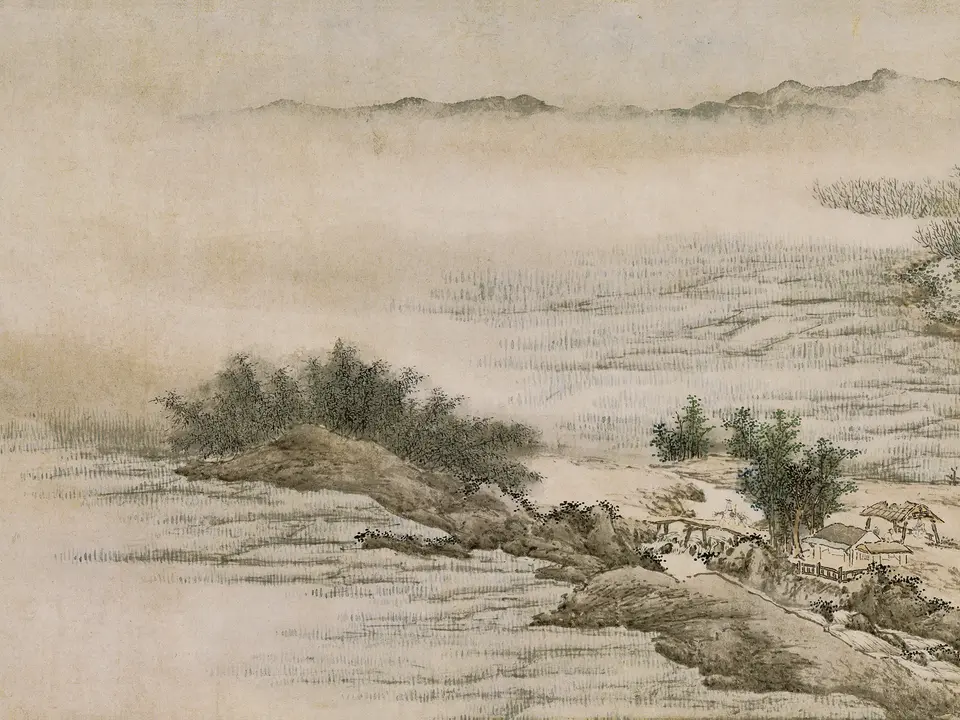 山水图,作者吴宏