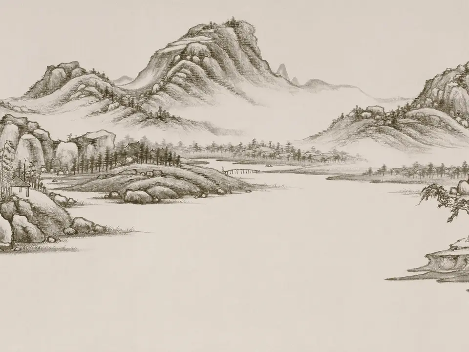 林泉高逸图，作者项圣谟，未知