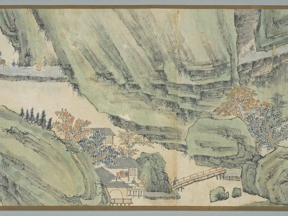 秋山行旅图卷,作者萧云从,17世纪
