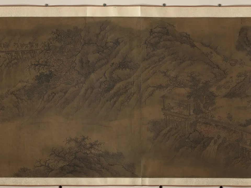 扬鞭催马送粮忙图，作者燕文贵（款），未知