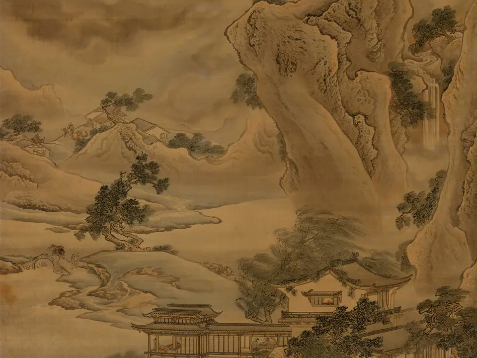 山雨欲来图轴,约18世纪