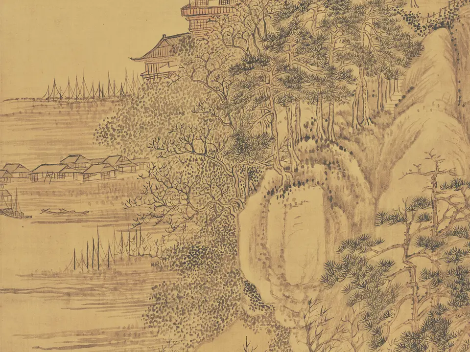 晴川揽胜图,作者恽寿平
