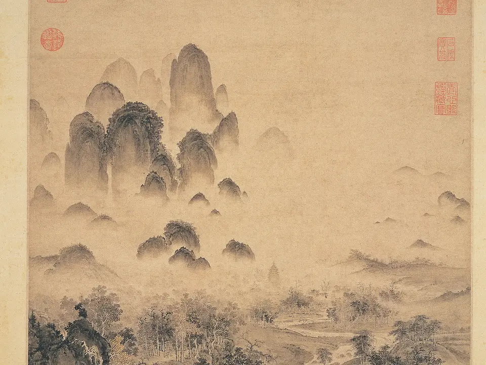 溪山秋色图,约12世纪初