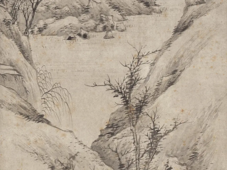 仿倪去林山水